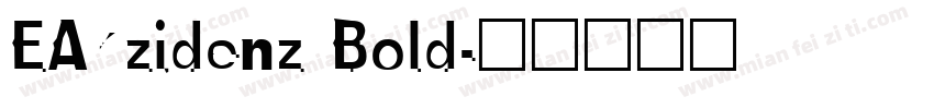 EAkzidenz Bold字体转换